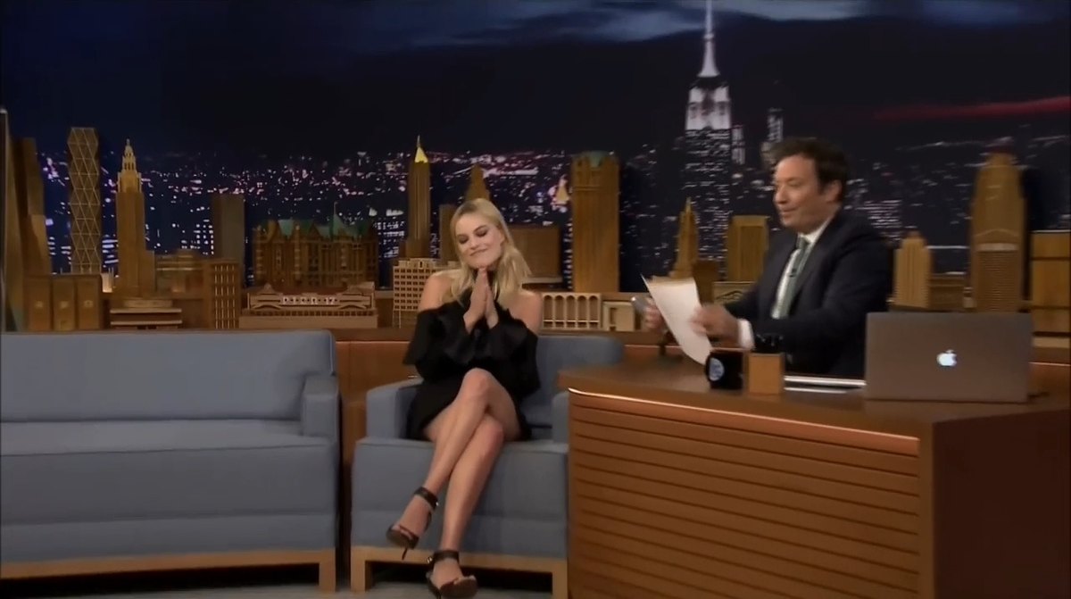 Naked Margot Robbie In The Tonight Show Starring Jimmy Fallon