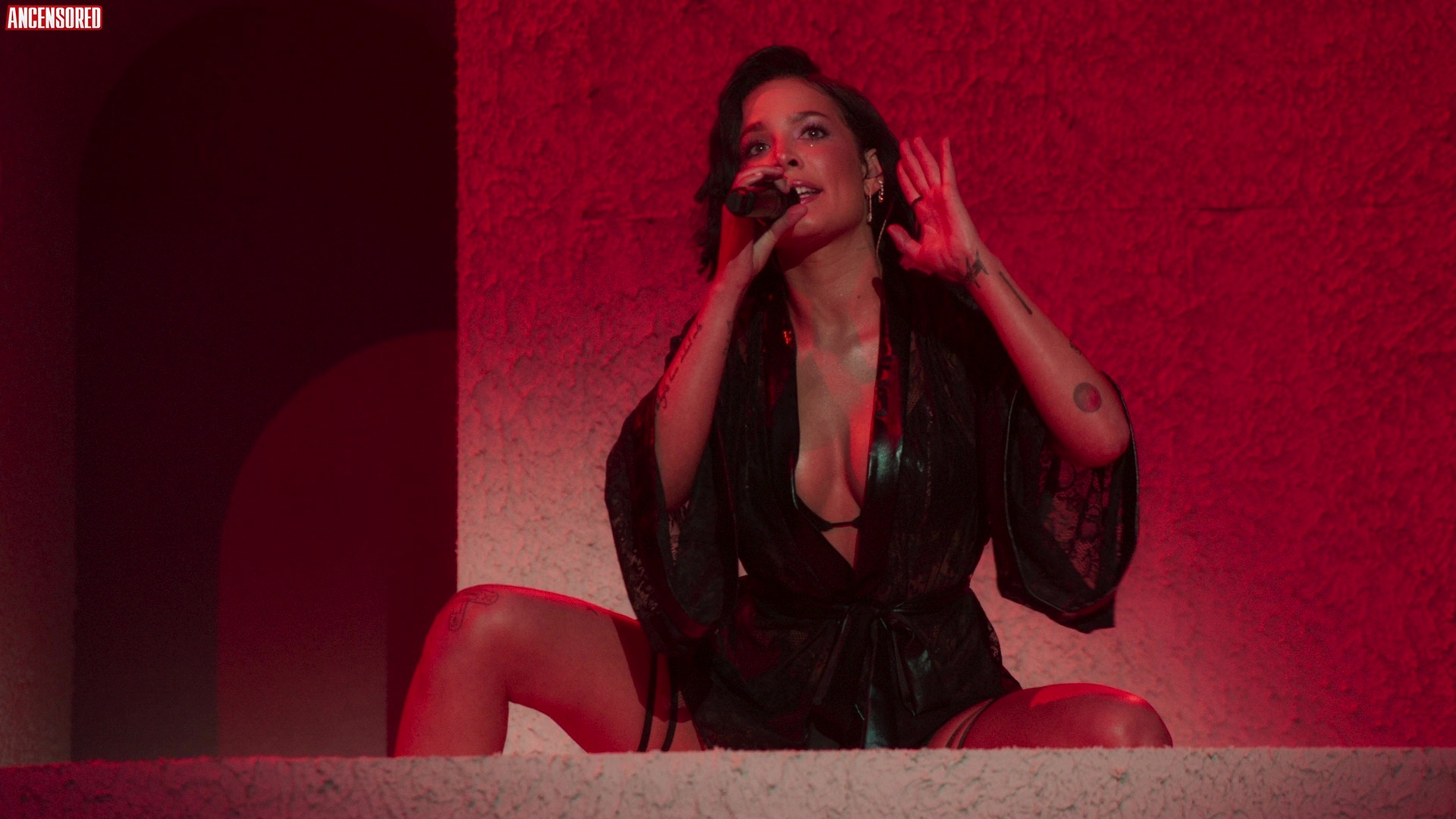 Naked Halsey In Savage X Fenty Show