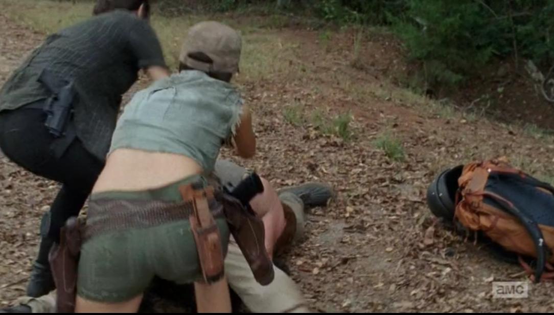 Naked Christian Serratos In The Walking Dead
