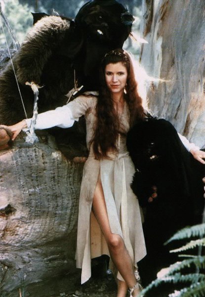 Naked Carrie Fisher in Star Wars