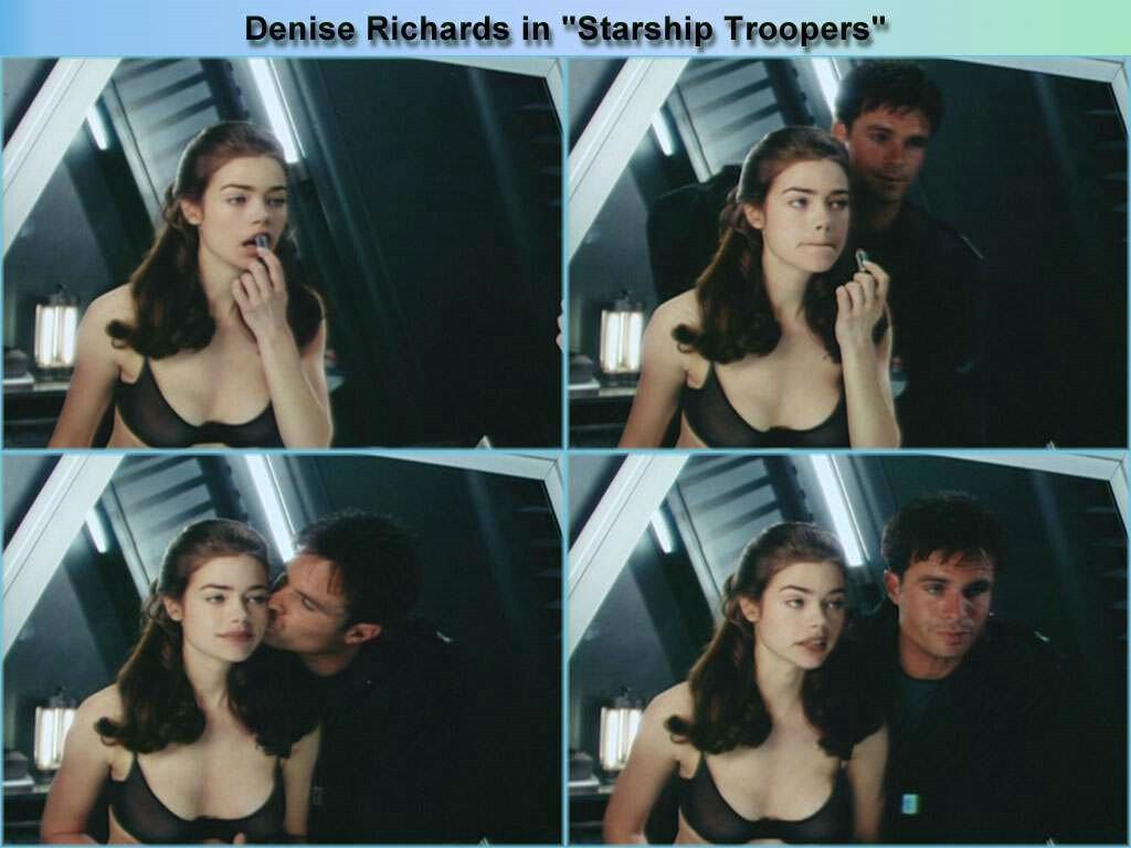 Denise richards starship troopers sex scene