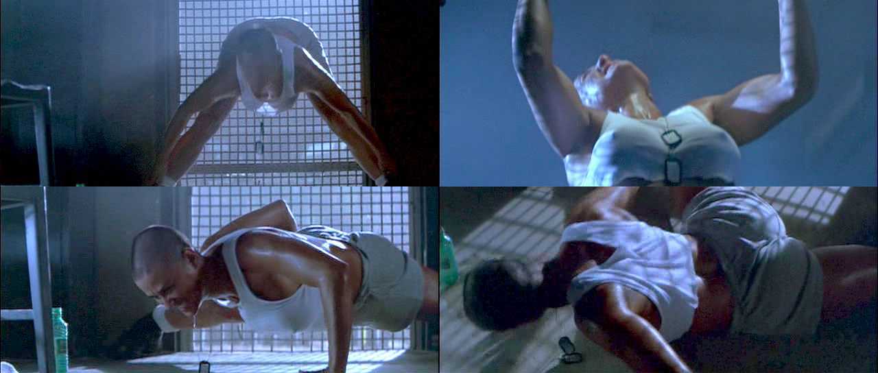 Jane naked in gi demi moore Bruce Willis. 