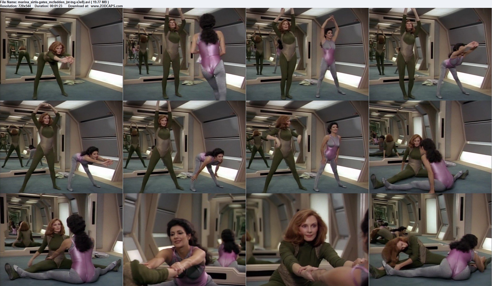 Naked Gates McFadden in Star Trek: The Next Generation < ANCENSORED