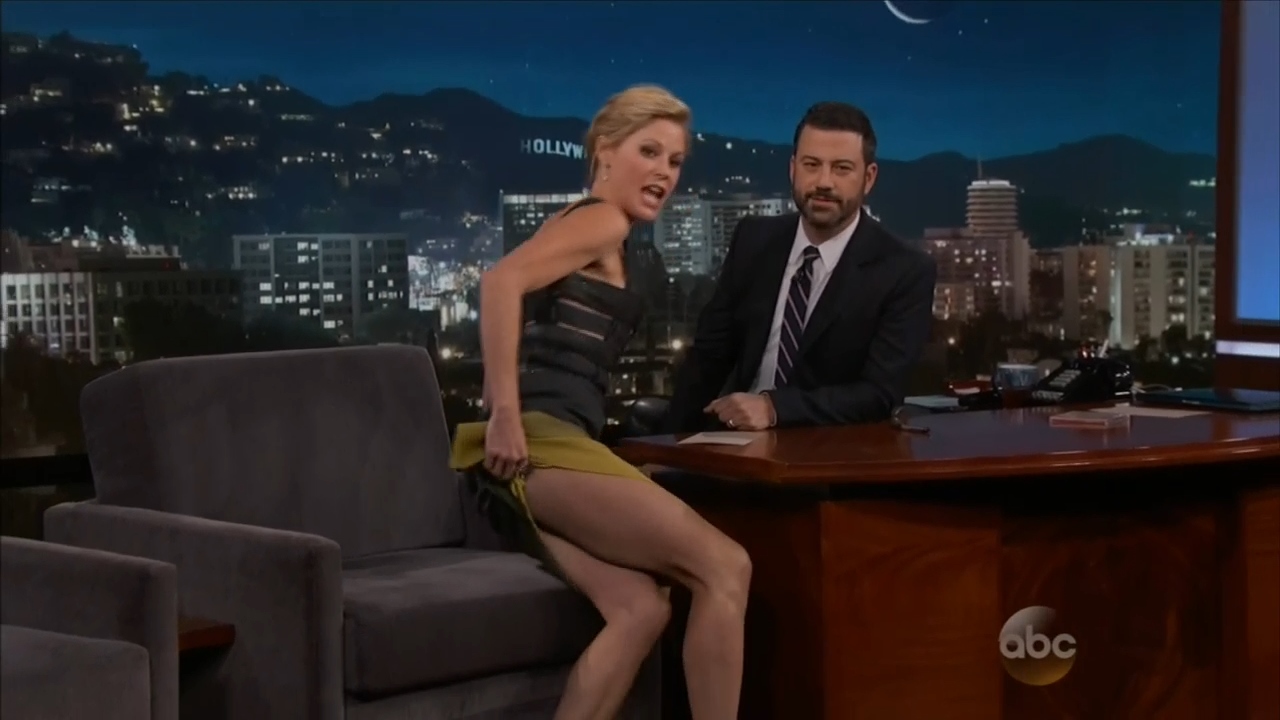 Naked Julie Bowen in Jimmy Kimmel Live! < ANCENSORED