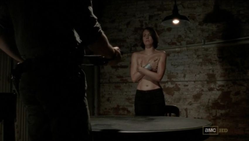 Naked Lauren Cohan In The Walking Dead