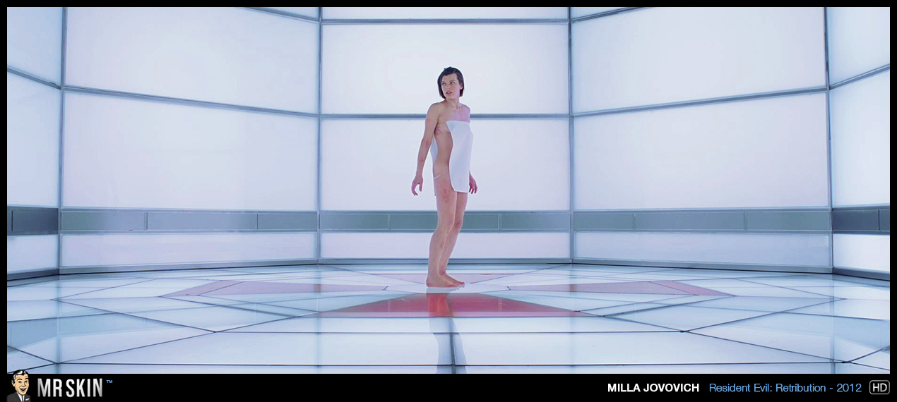 Naked Milla Jovovich In Resident Evil Retribution 3964