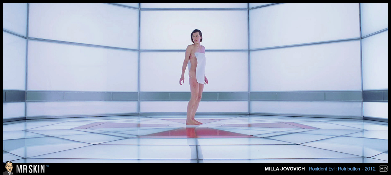 Naked Milla Jovovich In Resident Evil Retribution 4275