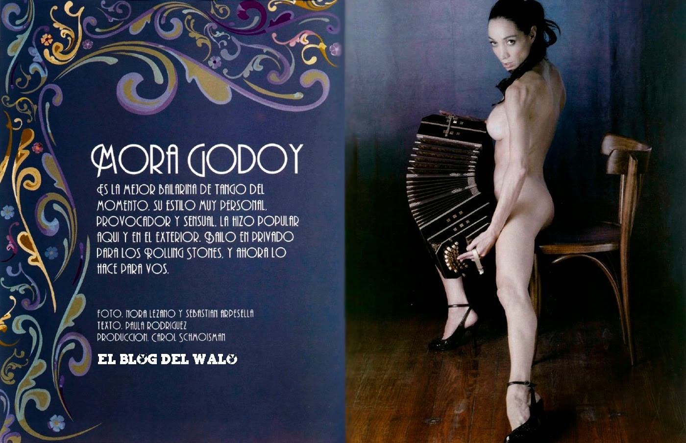 Naked Mora Godoy In Playboy Magazine Argentina