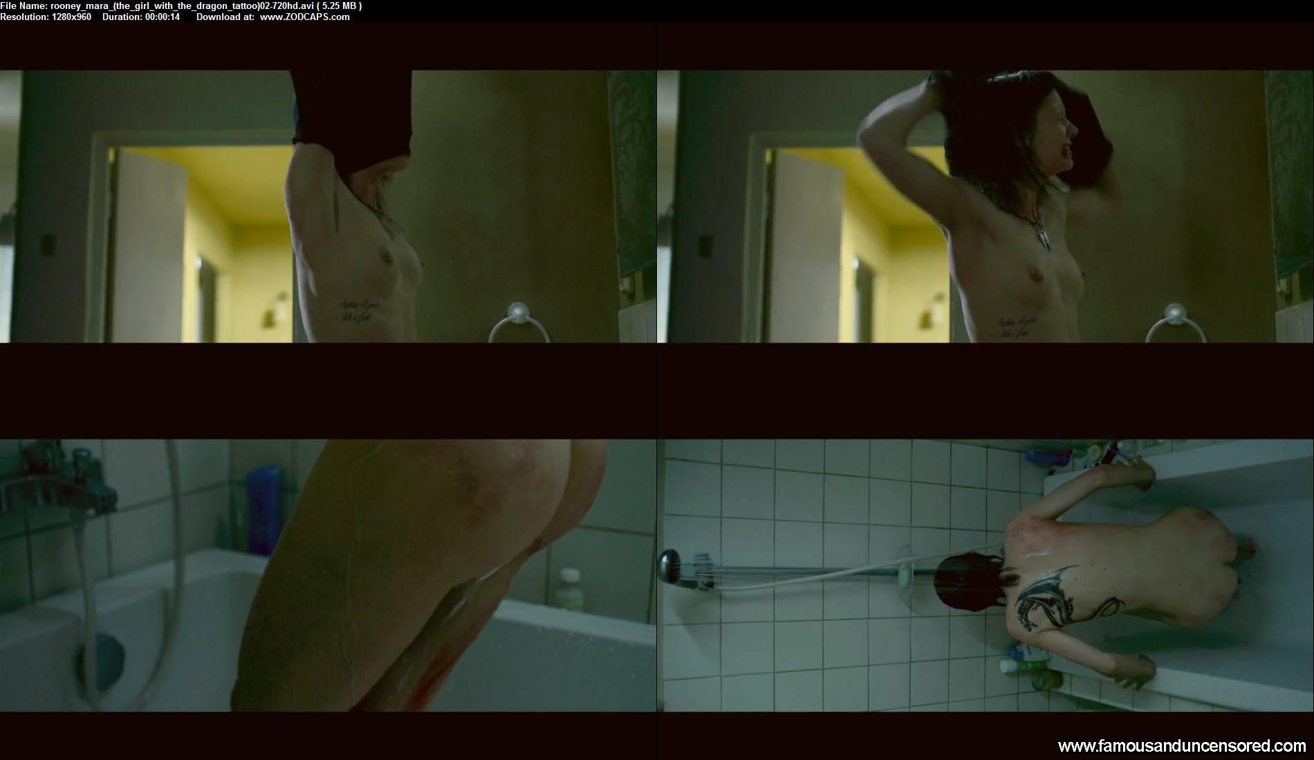 Naked Rooney Mara In The Girl With The Dragon Tattoo 