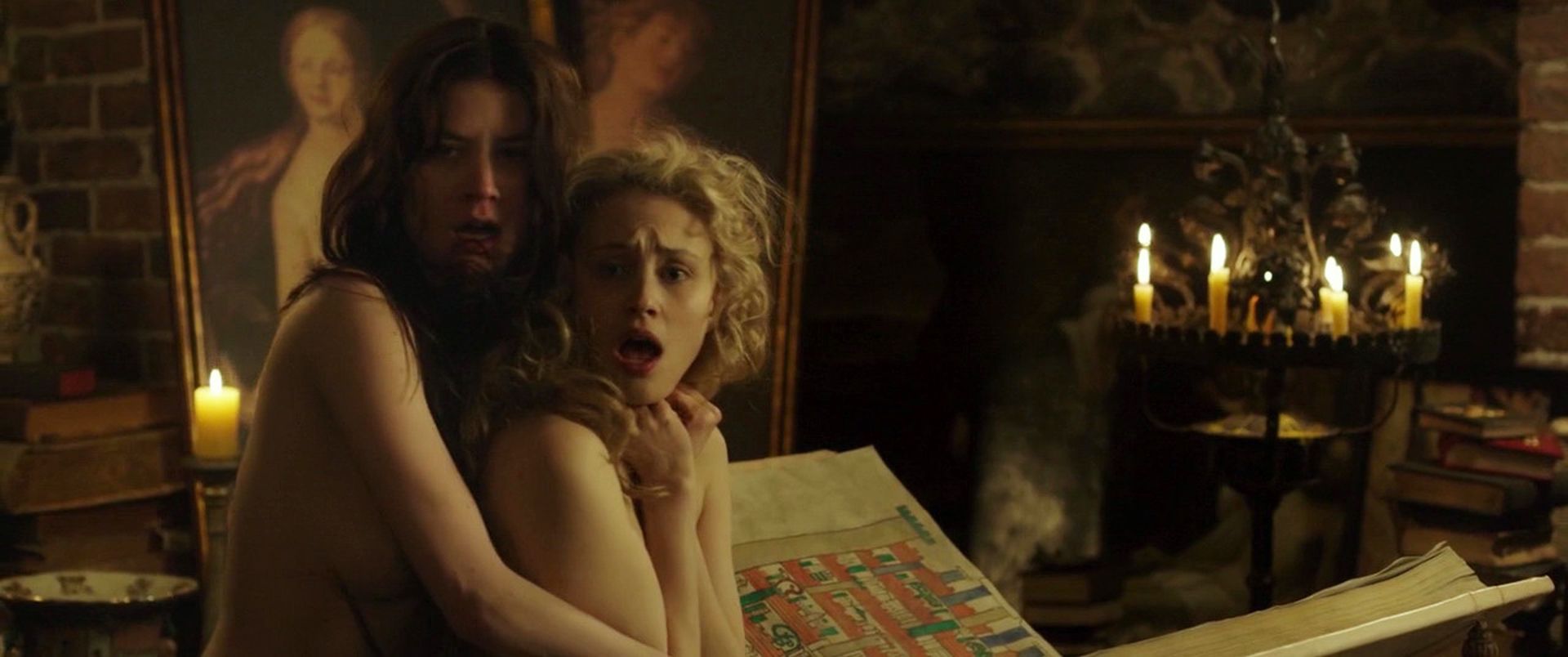 Naked Sarah Gadon in The Girl King < ANCENSORED