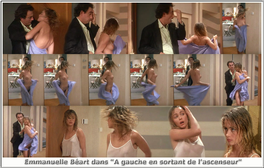 Naked Emmanuelle Béart in À gauche en sortant de l ascenseur