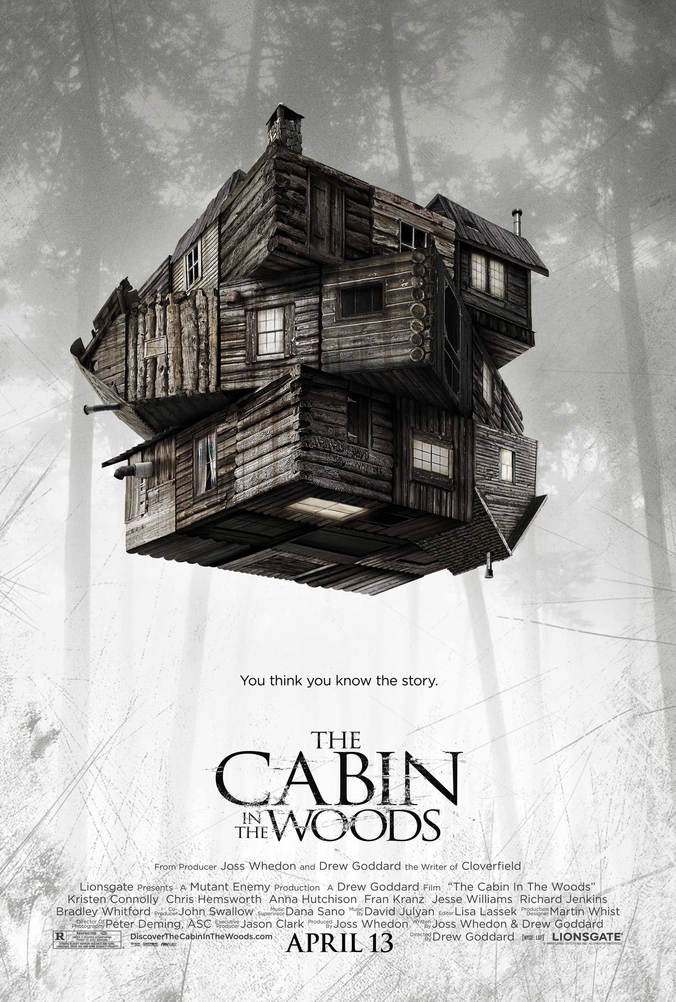 The Cabin in the Woods movie nude scenes